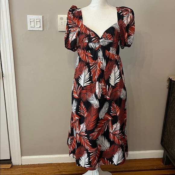 J. Crew Dresses & Skirts - NWT Puff-sleeve twist-front midi dress